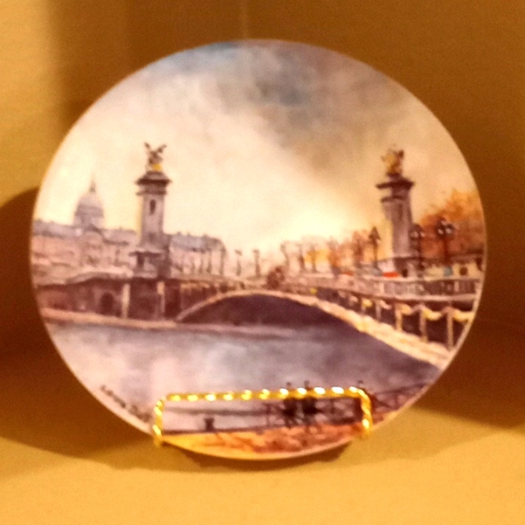 Pont Alexandre III Collector Plate - Picture 2 of 11